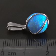 Opal-Silberanhänger