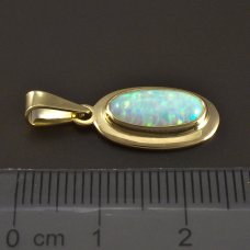 Opal-anhänger-Gold