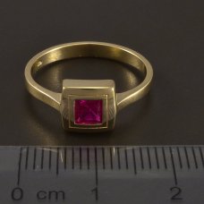 Gold 585 - Ring - Rubin