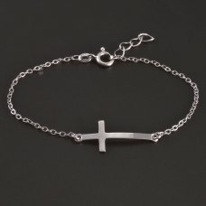 Silberarmband mit Kreuz