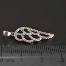 Engelflügel-Silberanhänger
