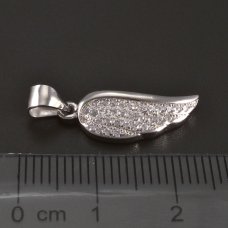 Engelflügel-Silberanhänger