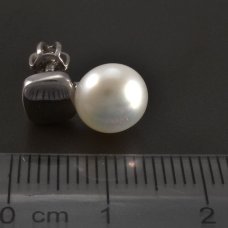 Silber- Ohrstecker-Perle
