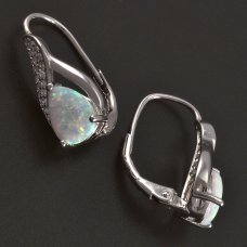 Opal Silber Ohrringe