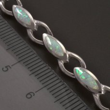 Opal-Armband-Silber