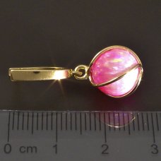 rosa Opal-Gold-Ohrringe