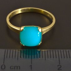 Goldener Ring mit Achat