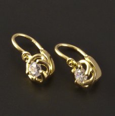 Gold Kinder-Ohrringe Blumen
