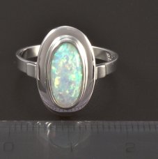 Silber Ring Opal