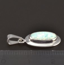 Silber Anhänger Opal