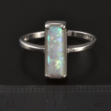 Silberring Opal