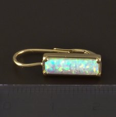 Goldohrringe Opal