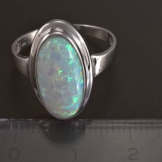 Silberring Opal