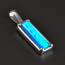 Silberanhänger Opal
