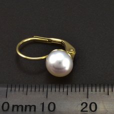 Goldohrringe Perle