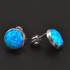 Opalohrringe mit blauem Opal