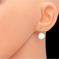 Opal Ohrringe mit klassischer Befestigung