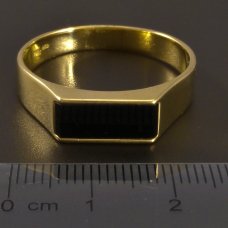 Gold Herren-Ring Onyx