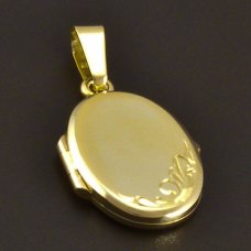 Ovalmedaillon aus Gold 585/1000