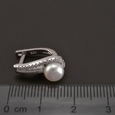 Silberperlen Ohrringen