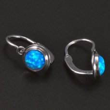 Silberkinderohrringe mit Opal