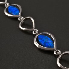 Armband mit blauem Opal