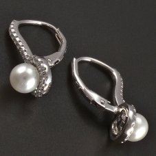 Zuchtperel-Silber-Ohrringe