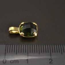 Moldavite in Anhänger Gold 585