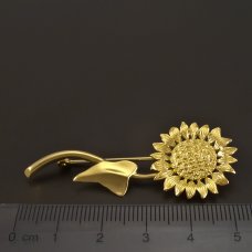 Goldene Brosche Sonnenblume