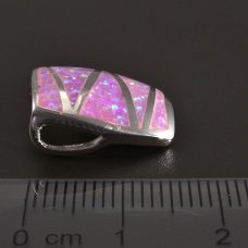 Silberanhänger-Rosa-Opal