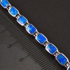 Opal-Silberarmband