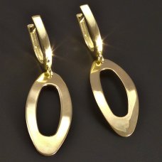 Gold-Ohrhänger oval