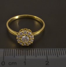Gold-Ring-Zirkonia
