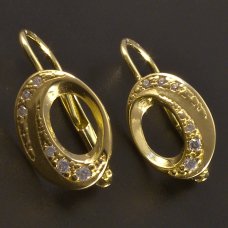 Goldene Ohrringe 585