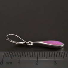 Silber-Ohrhänger-rosa Opal