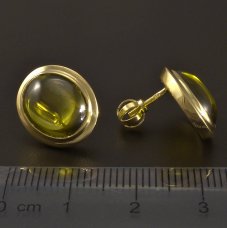 Ohrringe mit Olivin Gold 585