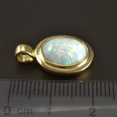 Opal Anhänger Gold